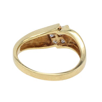 18 carat gold ring with princess cut diamonds-Vintage Rings-The Antique Ring Shop