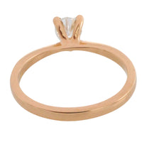 Pear cut diamond solitaire ring in 18 carat gold
