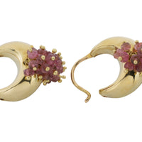 Tourmaline earrings in 18 carat gold-Earrings-The Antique Ring Shop