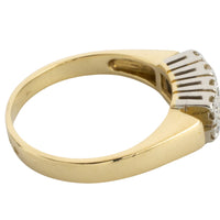 Double row diamond ring in 18 carat gold-vintage rings-The Antique Ring Shop