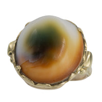 Mata Biak ring in 14 carat gold-vintage rings-The Antique Ring Shop