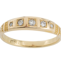 Antique five stone diamond ring in 18 carat gold-Antique rings-The Antique Ring Shop