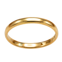 22 carat gold band from 1926-wedding rings-The Antique Ring Shop