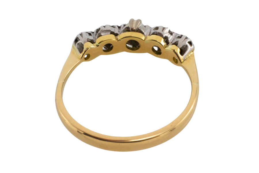Vintage diamond ring in 14 carat gold-Vintage Rings-The Antique Ring Shop