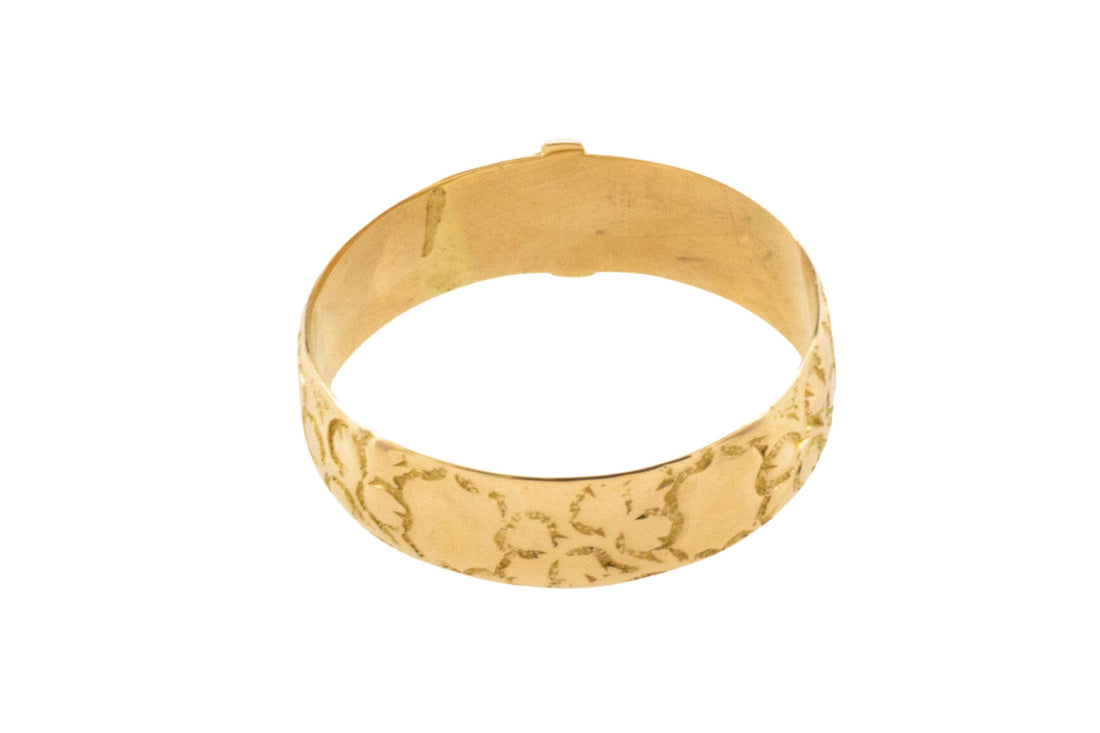 Late Victorian buckle ring in 18 carat gold from 1901-Antique rings-The Antique Ring Shop