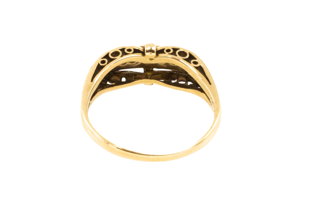 Vintage five stone diamond ring in 14 carat gold-Vintage Rings-The Antique Ring Shop