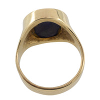 Lapiz signet ring in 14 carat gold-gents rings-The Antique Ring Shop