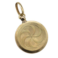 Antique 14 carat gold photo locket-Pendants-The Antique Ring Shop