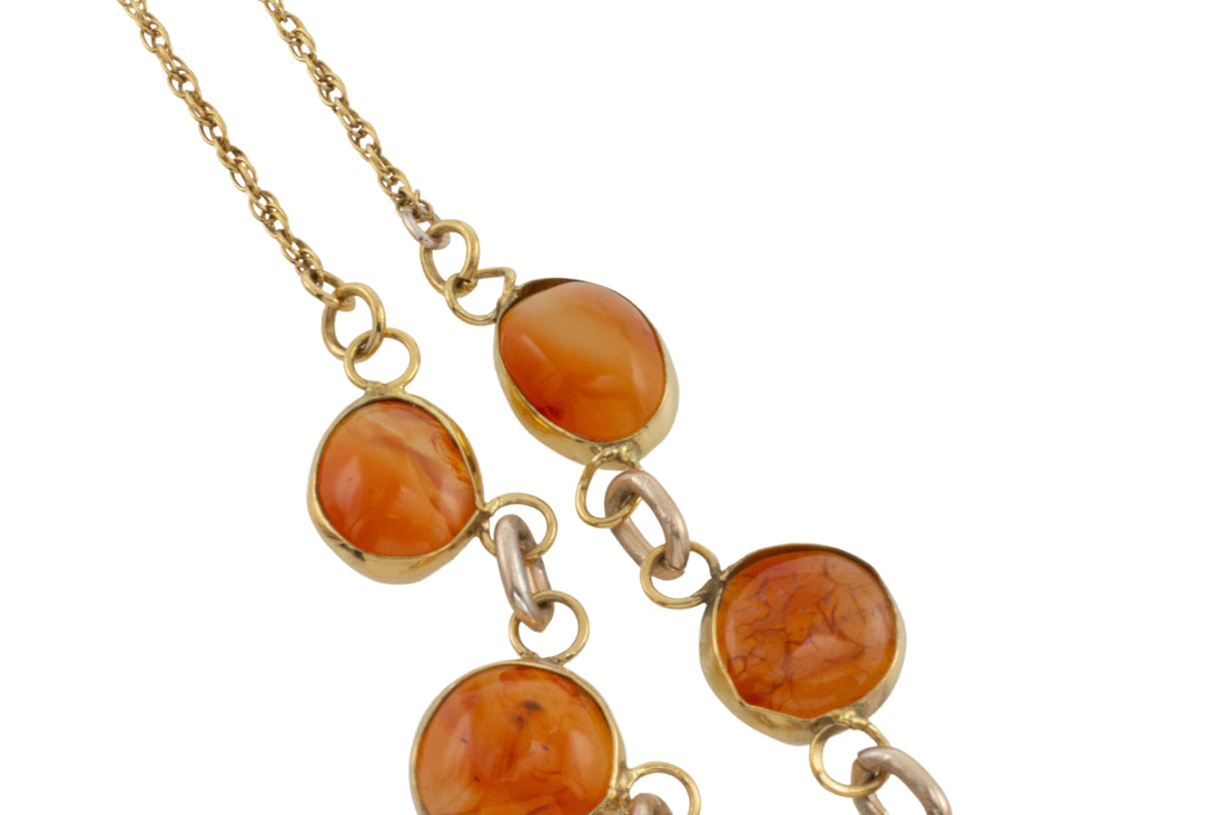 Victorian carnelian collier-colliers-The Antique Ring Shop