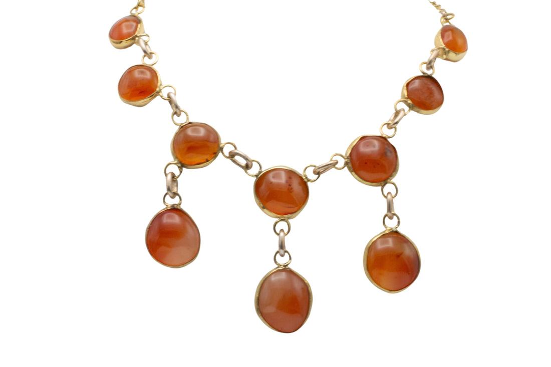 Victorian carnelian collier-colliers-The Antique Ring Shop