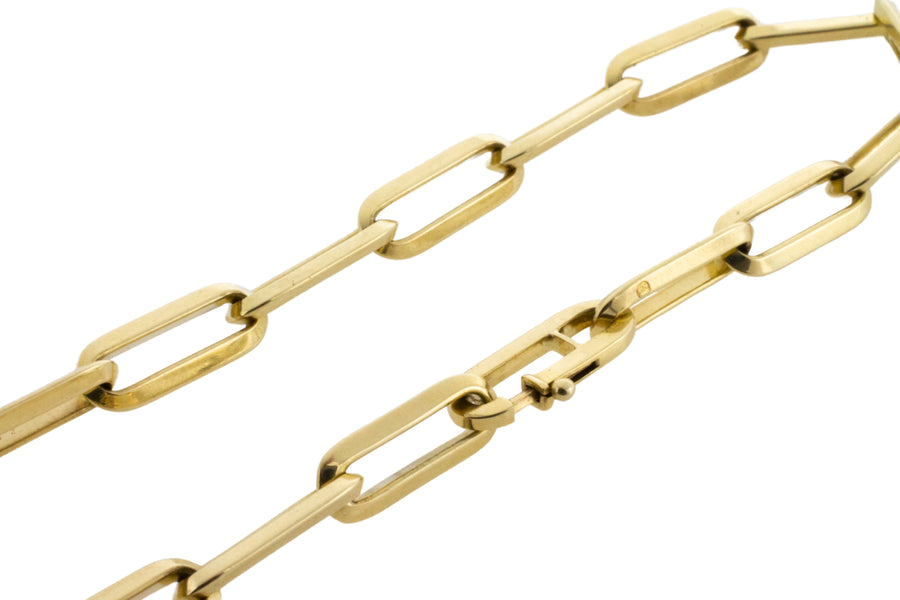 Forever closed link bracelet in 14 carat gold-Bracelets-The Antique Ring Shop