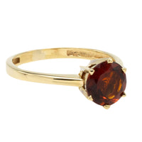 Madeira citrine solitaire ring-Vintage Rings-The Antique Ring Shop