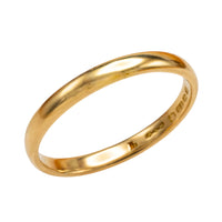 22 carat gold band from 1926-wedding rings-The Antique Ring Shop