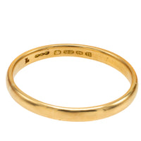 22 carat gold band from 1926-wedding rings-The Antique Ring Shop