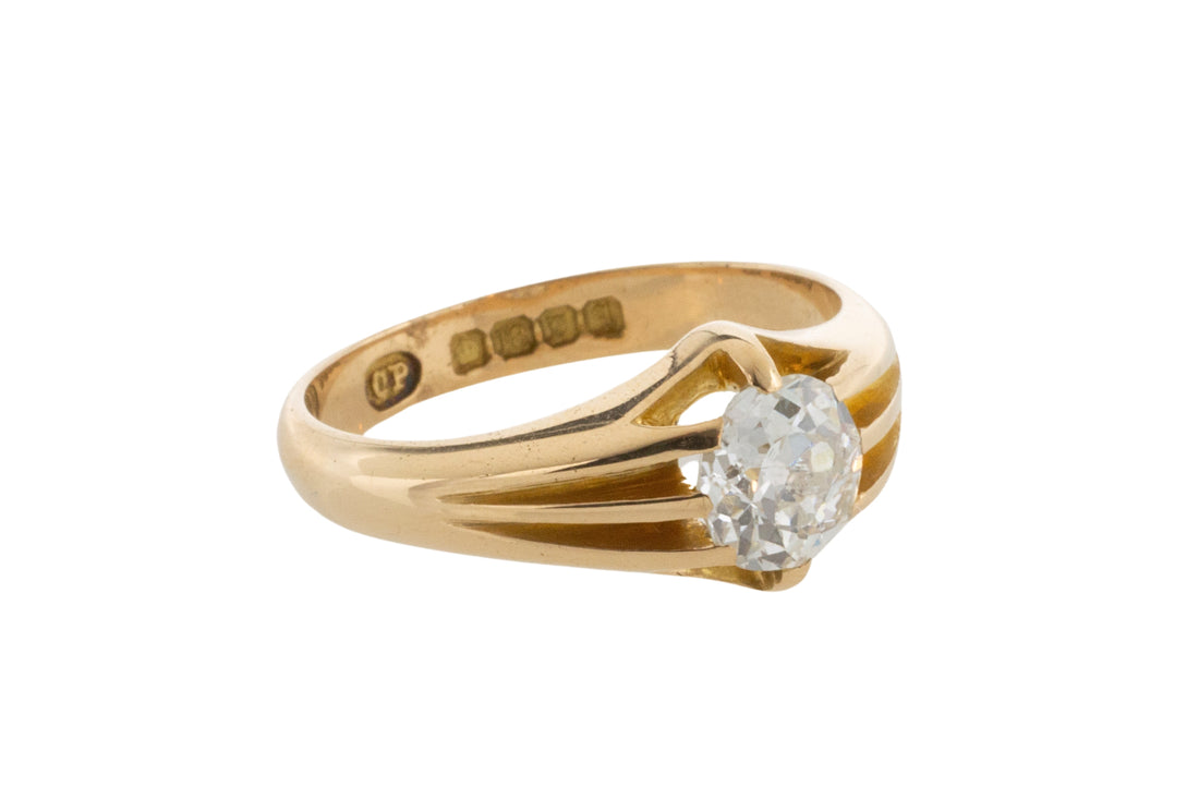 Old cut diamond solitaire ring from 1911-Antique rings-The Antique Ring Shop