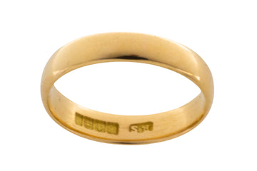 18 carat gold wedding band from 1898-wedding rings-The Antique Ring Shop