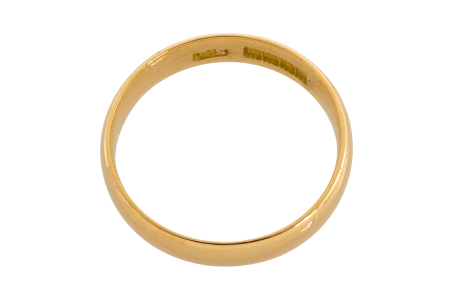 18 carat gold wedding band from 1898-wedding rings-The Antique Ring Shop