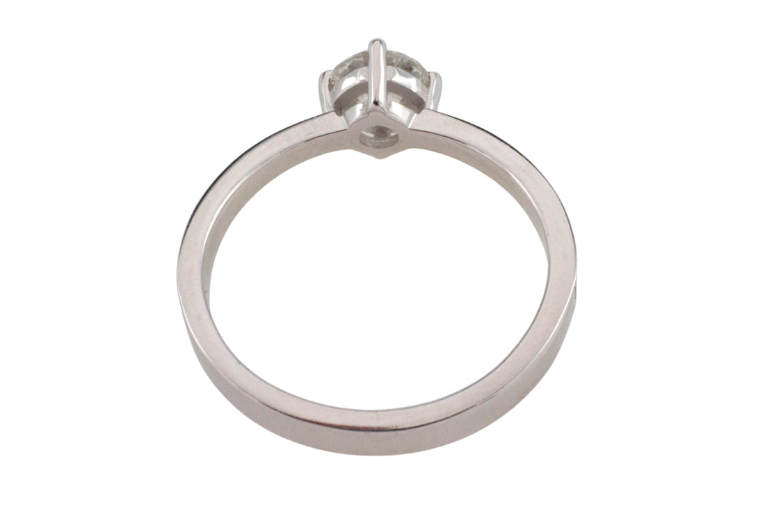 Diamond ring in 18 carat white gold-engagement rings-The Antique Ring Shop