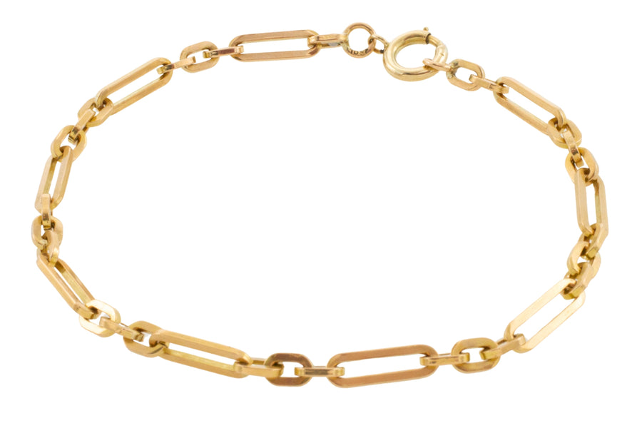 Vintage link bracelet in 18 carat gold-Bracelets-The Antique Ring Shop