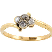 Edwardian four stone old cut diamond ring-Antique rings-The Antique Ring Shop