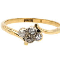 Edwardian four stone old cut diamond ring-Antique rings-The Antique Ring Shop