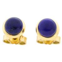 Lapiz studs in 18 carat gold-Earrings-The Antique Ring Shop