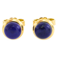 Lapiz studs in 18 carat gold-Earrings-The Antique Ring Shop