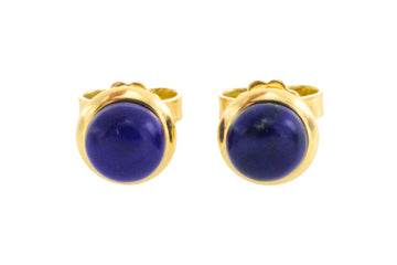 Lapiz studs in 18 carat gold-Earrings-The Antique Ring Shop