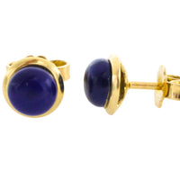 Lapiz studs in 18 carat gold-Earrings-The Antique Ring Shop