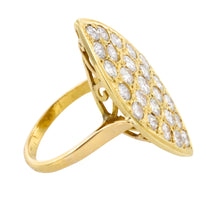 Marquise diamond ring in 14 carar gold-Vintage Rings-The Antique Ring Shop