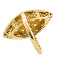 Marquise diamond ring in 14 carar gold-Vintage Rings-The Antique Ring Shop