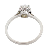 Old mine cut diamond solitaire ring-engagement rings-The Antique Ring Shop