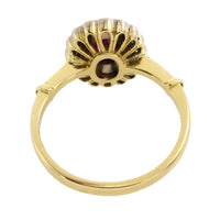 Vintage ruby and diamond ring