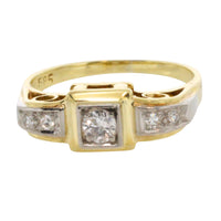 Vintage diamond ring in 14 carat gold