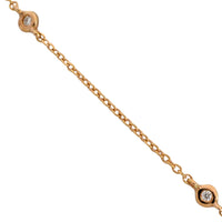 Diamond pendant and chain in 18 carat gold-Pendants-The Antique Ring Shop