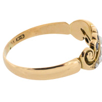 Edwardian sapphire and pearl ring from 1908-Antique rings-The Antique Ring Shop