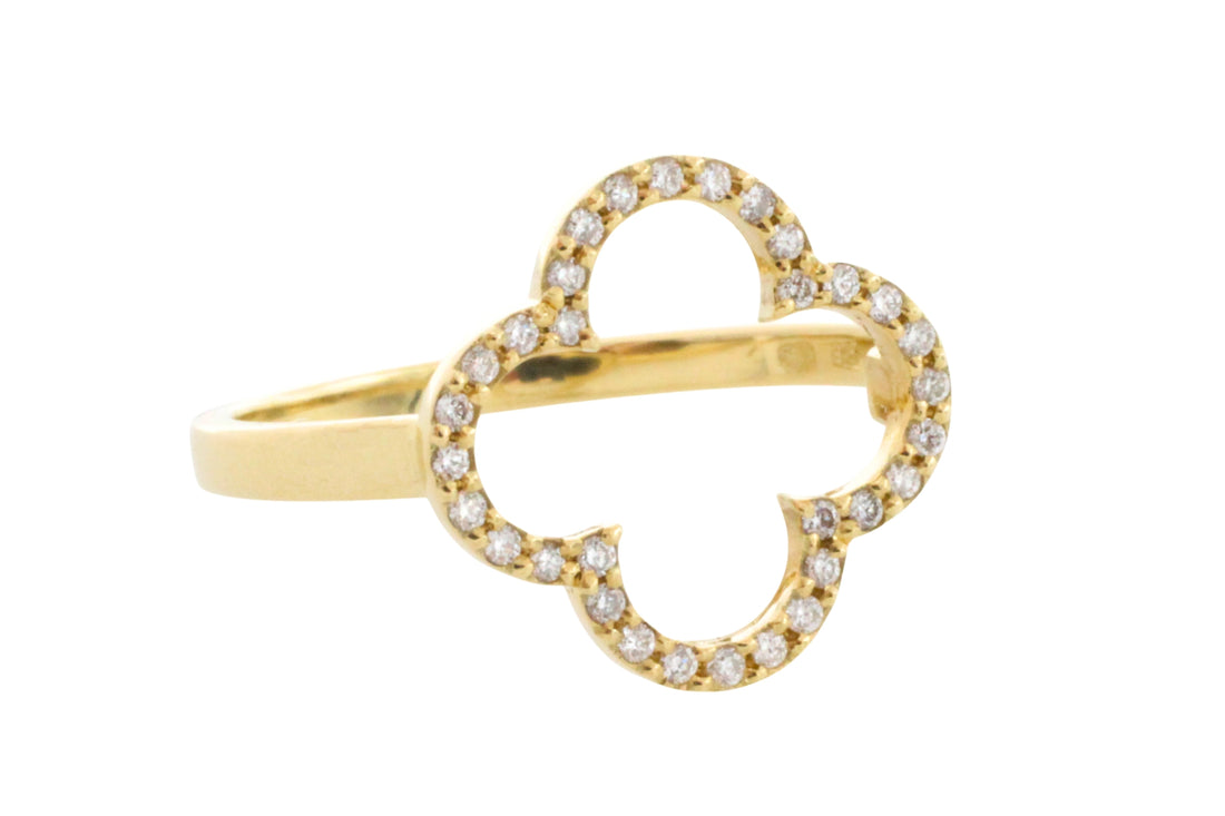 Diamond ring in 14 carat gold-Vintage Rings-The Antique Ring Shop