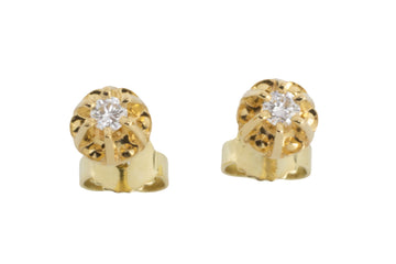 Vintage diamond studs in 14 carat gold