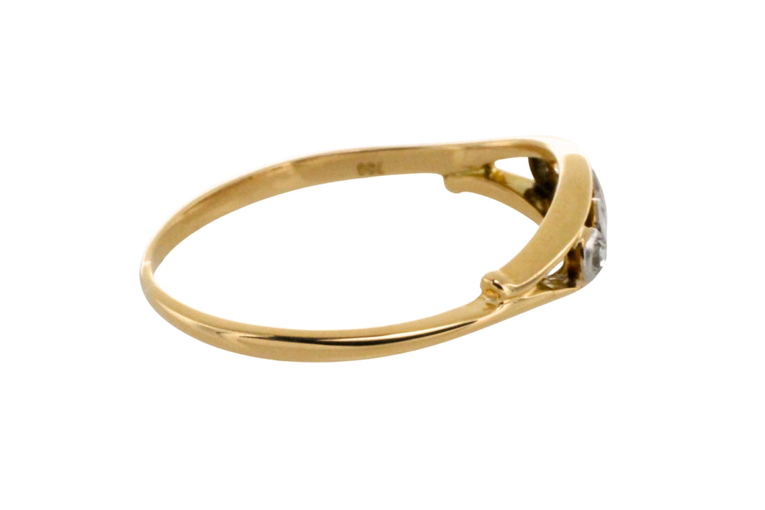 Edwardian five stone old cut diamond ring