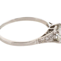 Vintage diamond ring in platinum