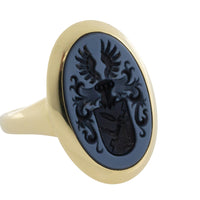 Vintage signet ring with intaglio-gents rings-The Antique Ring Shop