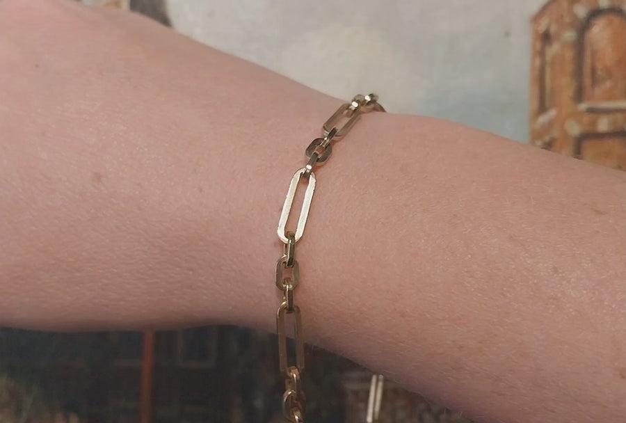 Vintage link bracelet in 18 carat gold