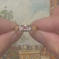 Edwardian ruby and rose diamond ring from 1906