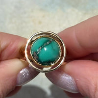 Turquoise ring in 14 carat gold