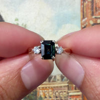 Vintage sapphire and diamond ring