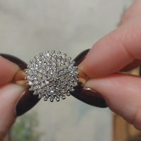Diamond cluster ring in 14 carat gold