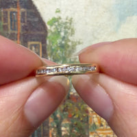18 karaat gouden rijring met diamant