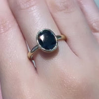 Sapphire ring in 14 carat gold