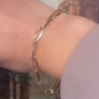 14 carat gold "forever closed" bracelet
