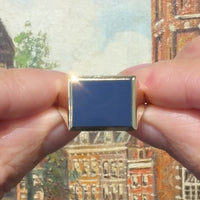 Vintage 14 karaat gouden zegelring